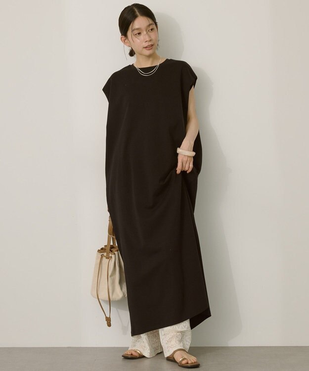 AMERICAN HOLIC 【選べる丈】ショルダータックワンピース Black