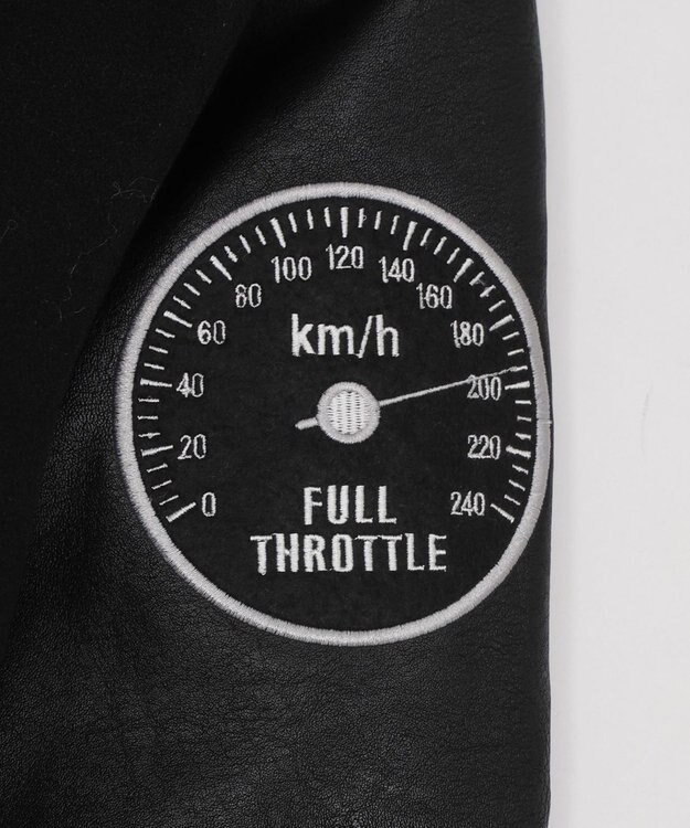 WEGO 【ユニセックス着用ITEM】メルトンワッペンスタジャン ブラック