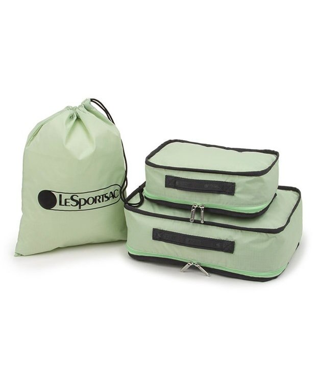 LeSportsac PACKING POUCH SET/フロスティグリーン/サンダー フロスティグリーン/サンダー