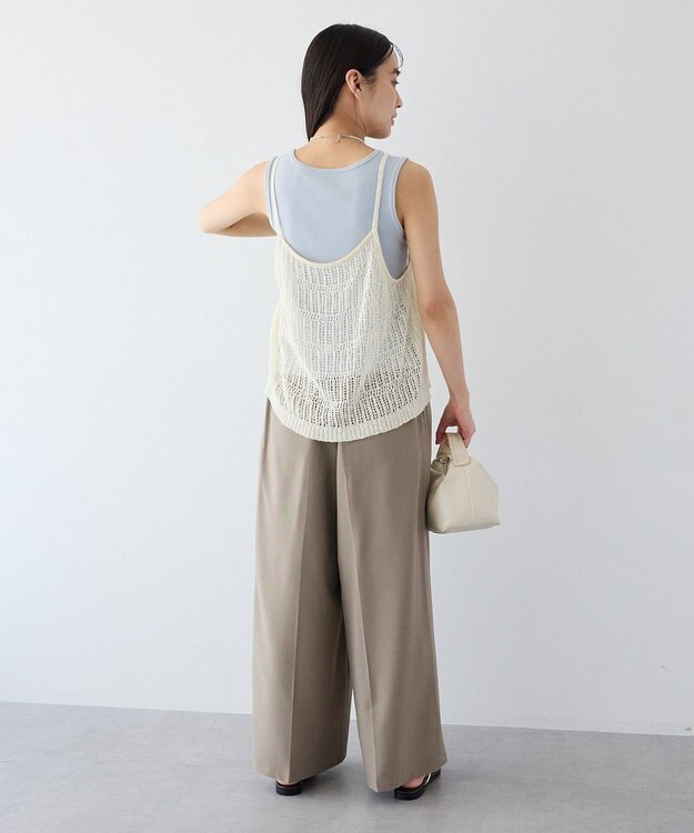 CRAFT STANDARD BOUTIQUE ノットヤーン透かしビスチェ Off White