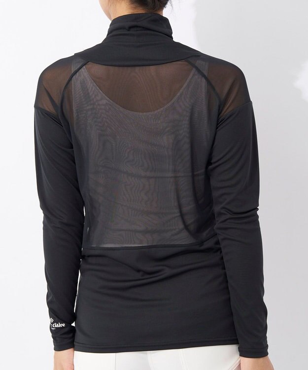 FILA GOLF／marie claire 【Marie claire sports】ハイネックメッシュアンダーシャツ ブラック