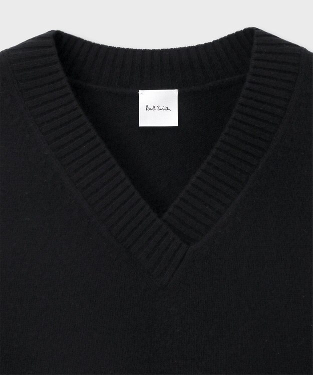 Paul Smith シャツコンビ Vネックニット ブラック