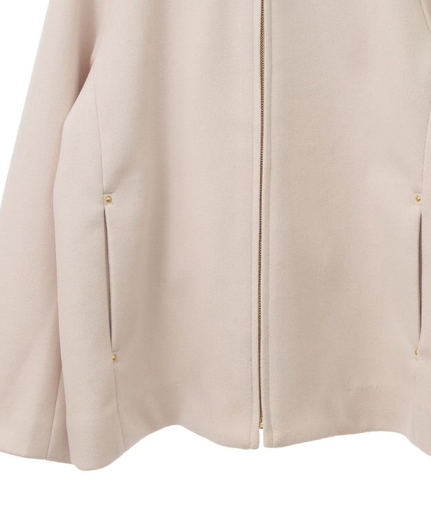 earth music&ecology ２Ｗａｙフードショートコート Ivory