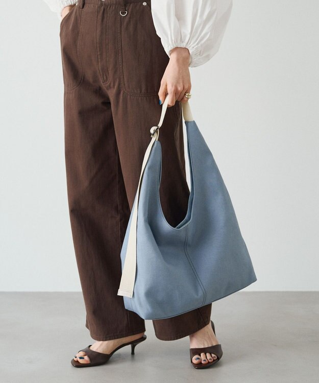 russet ≪A4サイズ収納可能≫デニムホーボーバッグ(CE-1765) Denim