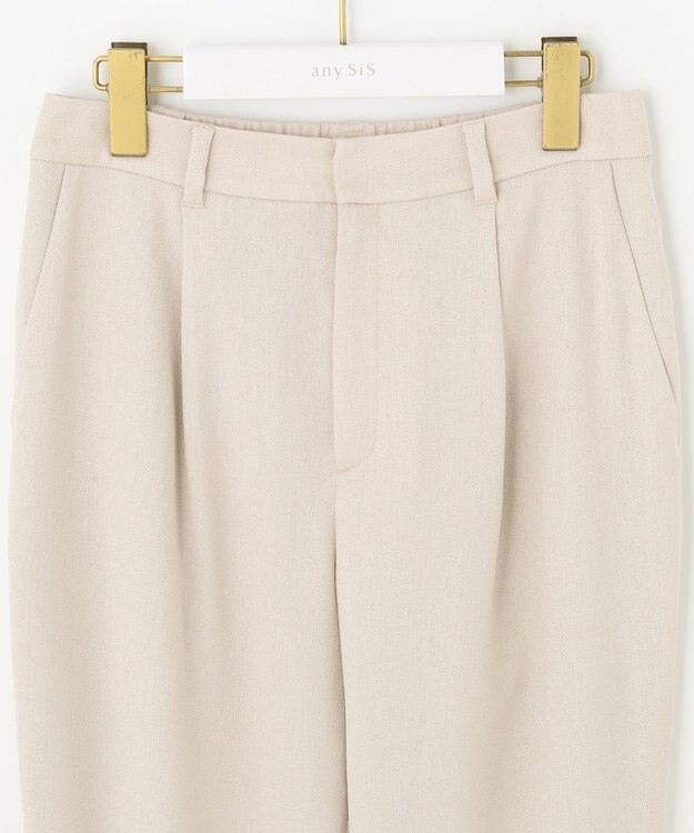 ANY SIS 【セットアップ対応】スラブツイルストレッチ パンツ ベージュ