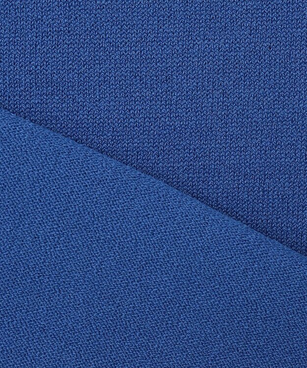 BEIGE， 【洗える】VALOIS / ジョーゼットトリム半袖カーディガン Blue