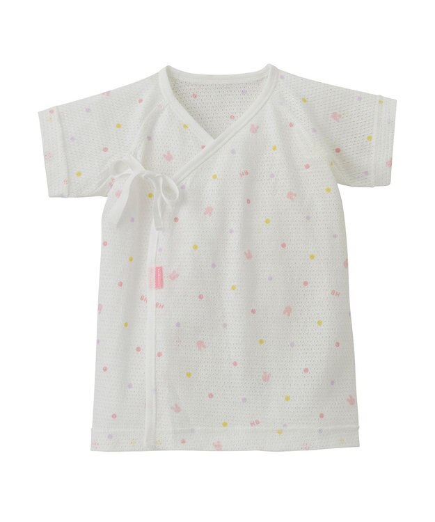 MIKI HOUSE HOT BISCUITS メッシュ短肌着2枚セット ピンク