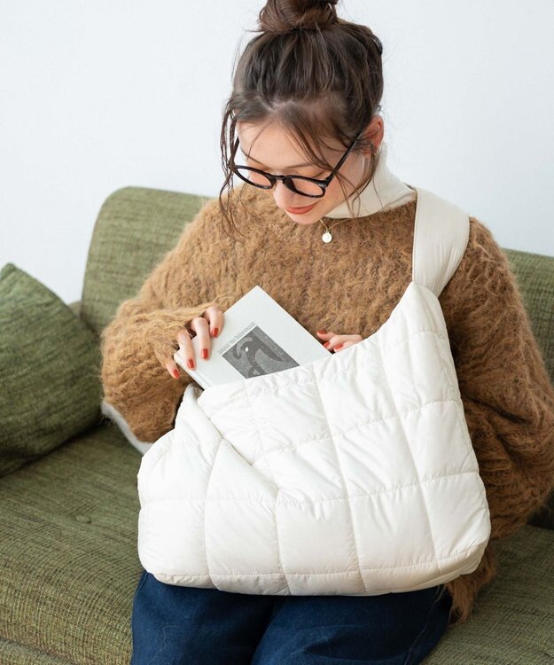 WEGO BIGパテッドワンショルダー ホワイト