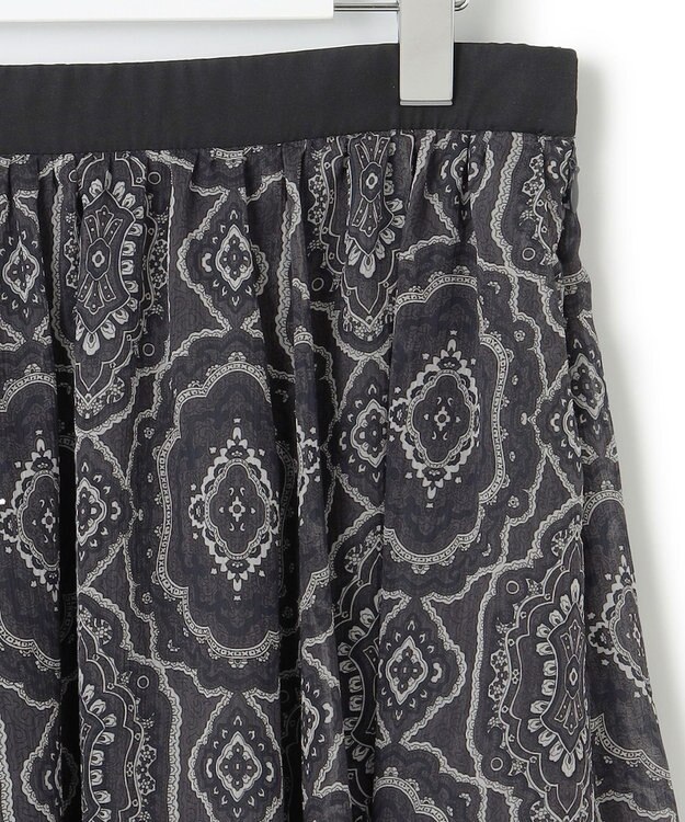 23区 S オーナメントプリント ギャザースカート グレープリント