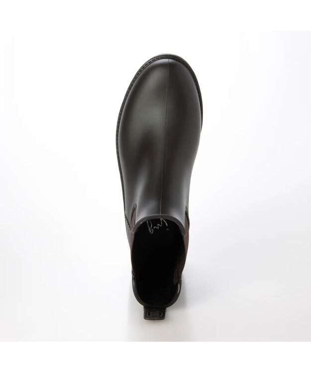 ing <ing>サイドゴアレインブーツ ダークブラウン