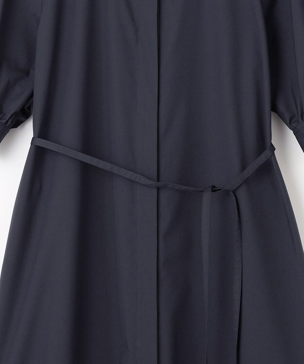 #Newans 【ANSWER for 骨格ストレート】バンドカラーシャツワンピース ネイビー系