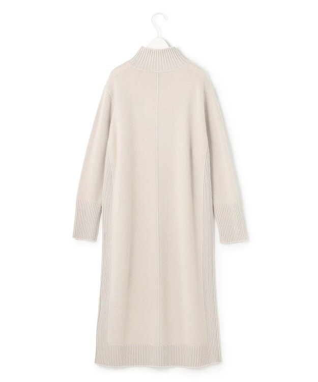 ICB L 【WEB限定カラーあり】 ソフトカシミヤミックス ハイネックワンピース トープ系
