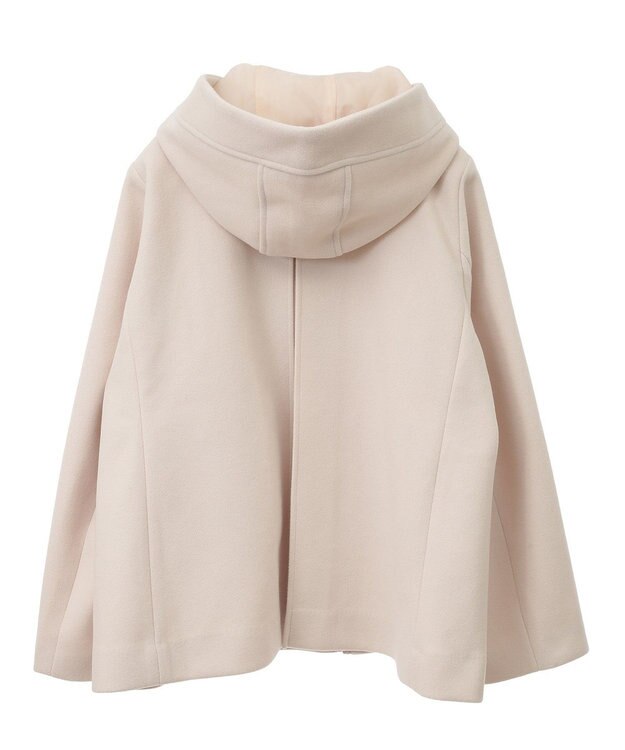 earth music&ecology ２Ｗａｙフードショートコート Ivory