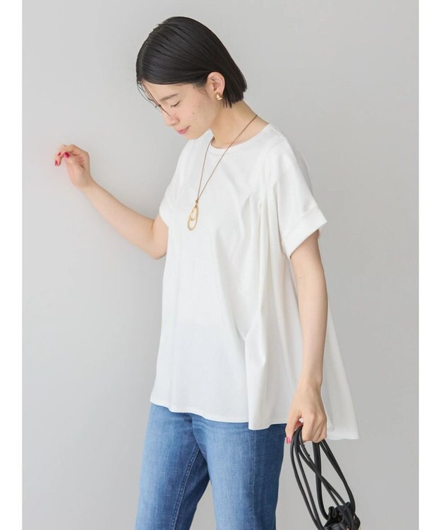 AMERICAN HOLIC フレアヘムフレンチスリーブカットプルオーバー Off White