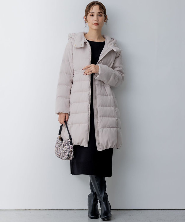 組曲 L 【WEB限定】コクーンシルエット ニットワンピース ブラック系