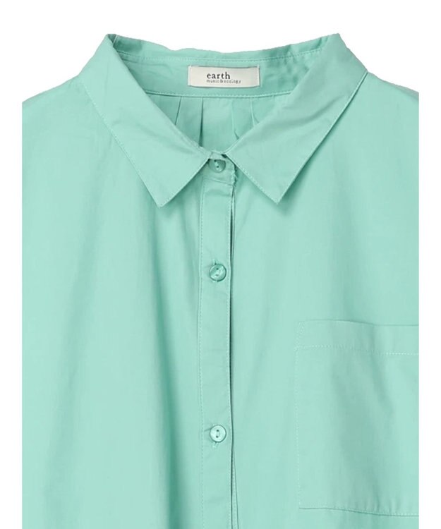 earth music&ecology ポプリンボックスシャツ Mint