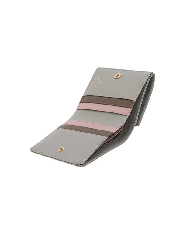 LANVIN en Bleu リュクサンブールカラー 外ボックス二つ折り財布 グレー