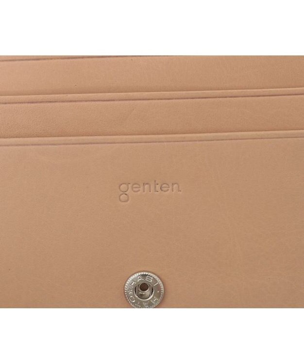 genten 【新色】フレスコ 二つ折り財布 サンドベージュ