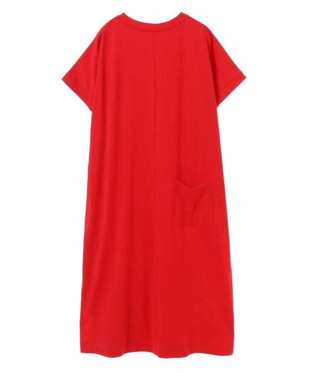 CRAFT STANDARD BOUTIQUE ヴィンテージ風天竺ワンポイントワンピース Gray Beige