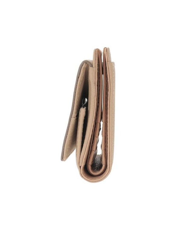 genten 【新色】フレスコ 二つ折り財布 サンドベージュ