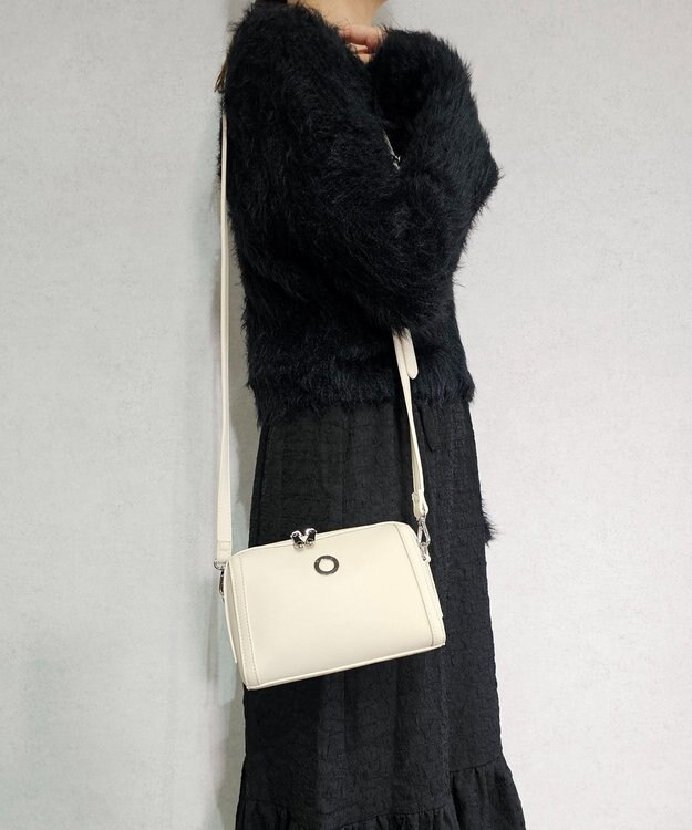 style code 【MERCURYDUO/マーキュリーデュオ】メタルアイレット　ミニポシェット アイボリー