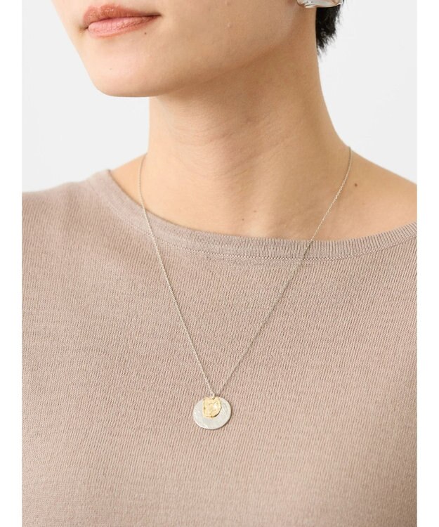 AMERICAN HOLIC メタルコインネックレス Silver