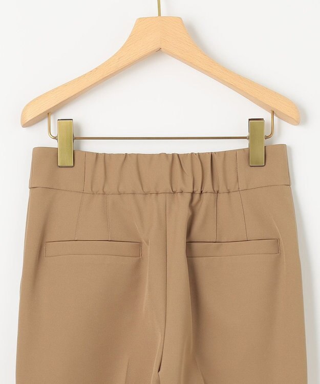 組曲 L ライトダブルクロス テーパードパンツ ベージュ系