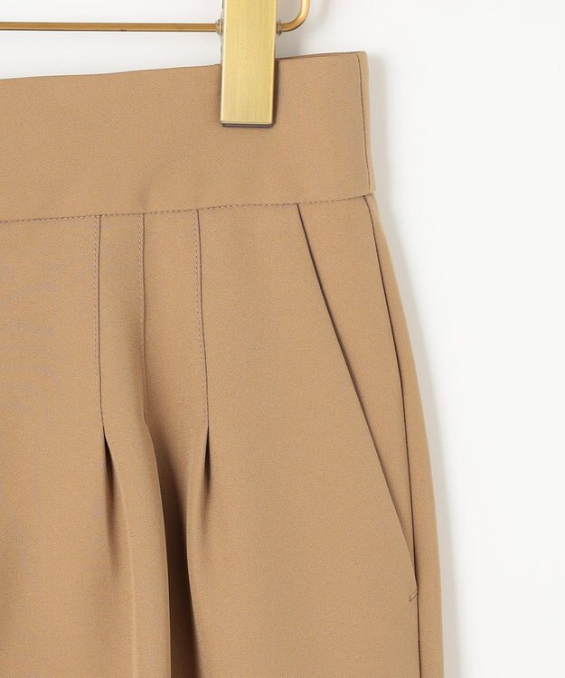 組曲 ライトダブルクロス テーパードパンツ ベージュ系