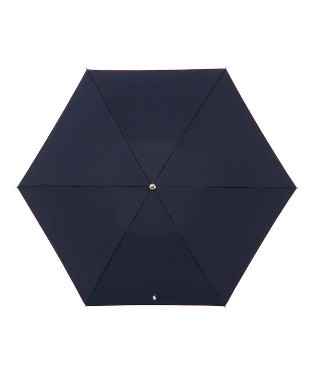 MOONBAT POLO RALPH LAUREN 晴雨兼用日傘 折りたたみ傘 ワンポイントPP／一級遮光 遮熱 UV ディープブルー