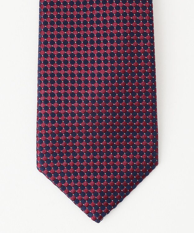 J.PRESS MEN 【J.PRESS 10PLY LUXURY SILK COLLECTION】マイクロジャガード ネクタイ ワイン系7