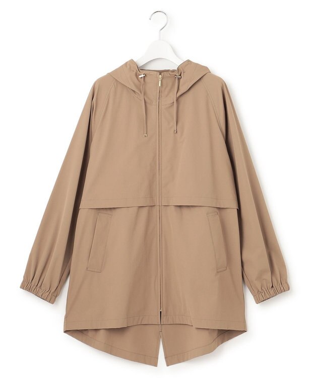 23区 【洗える/撥水加工】ナイロン2WAYストレッチ フーデットアウター ブラウン系