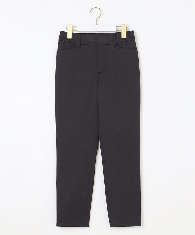 ANY SIS 【撥水機能】サテンストレッチビューティー パンツ ブラック