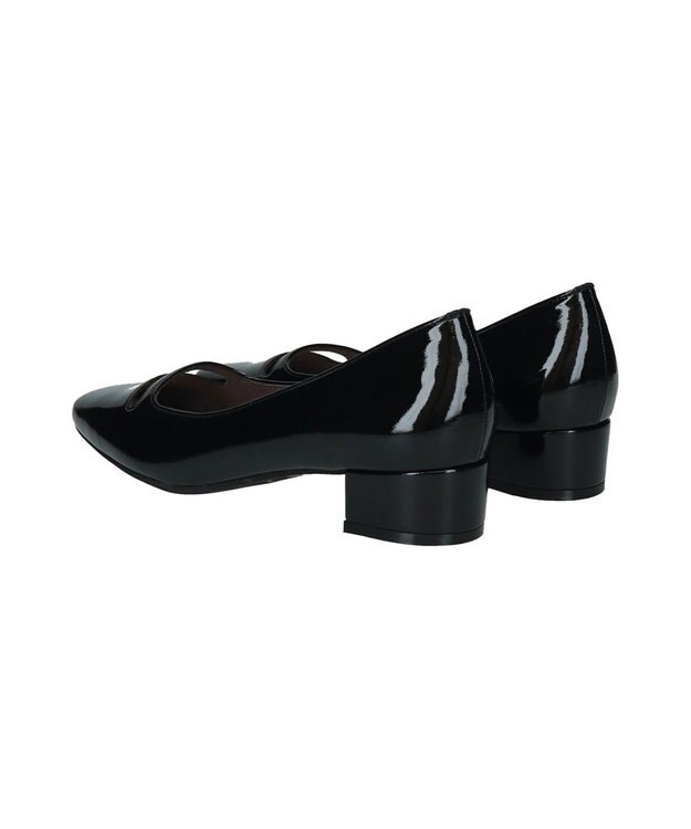 Bridget Birkin 【Bridget Birkin】2wayビジューリボンカットパンプス ブラックエナメル