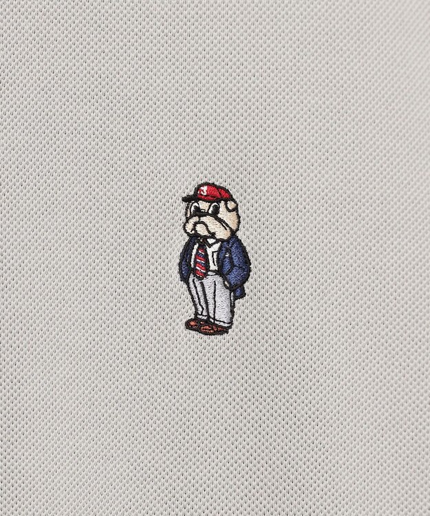 J.PRESS MEN 新デザイン【BULLDOG BOY / 8色展開】カノコレジメン ポロシャツ ライトグレー系