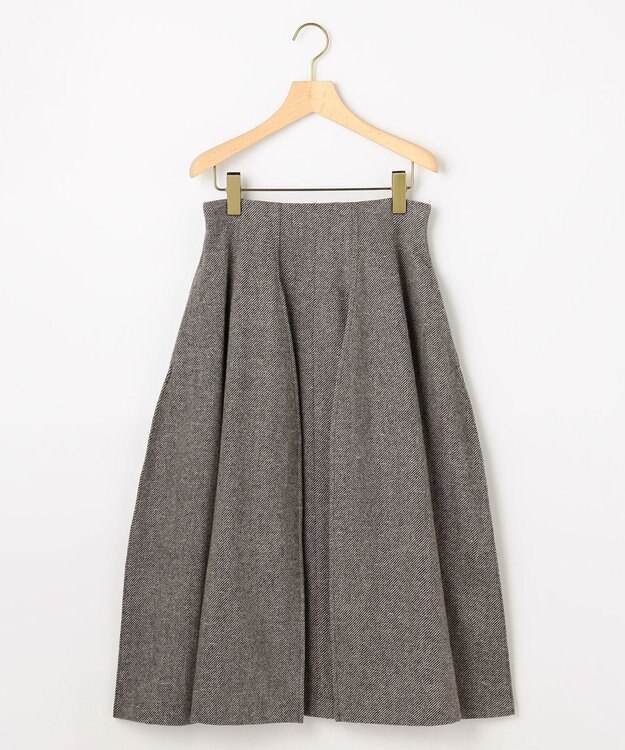 組曲 S シックツイード スカート ブラック系