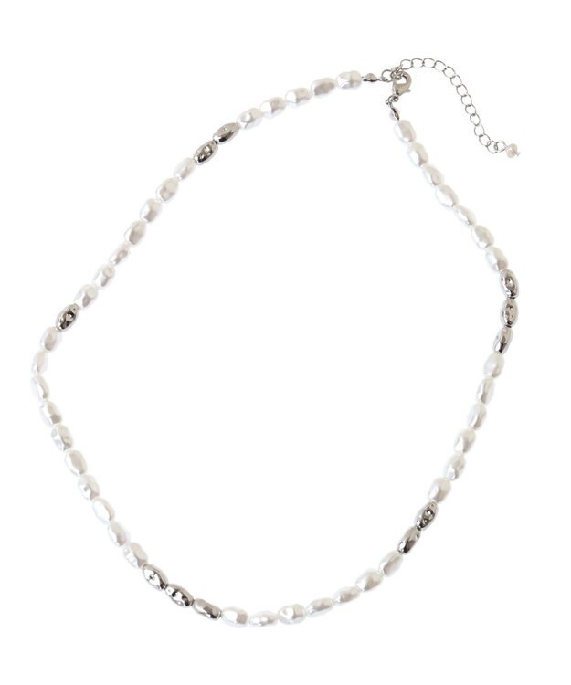 Green Parks ｅｖｅｒｙｗａｌｋ．３ＷＡＹリボンパールネックレス Silver