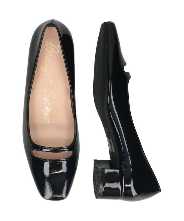 Bridget Birkin 【Bridget Birkin】2wayビジューリボンカットパンプス ブラックエナメル