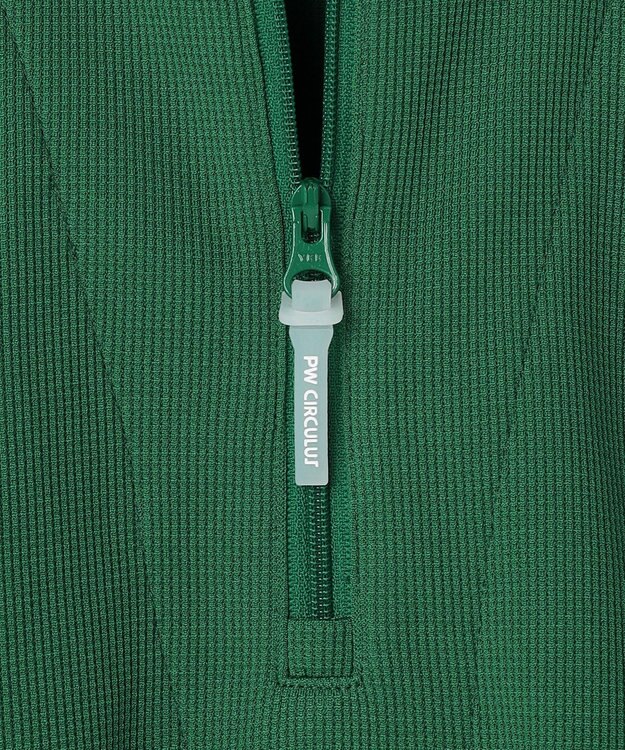 PW CIRCULUS 【WOMEN】ミニワッフル鹿の子ポロ ゴルフウェア レディース グリーン系