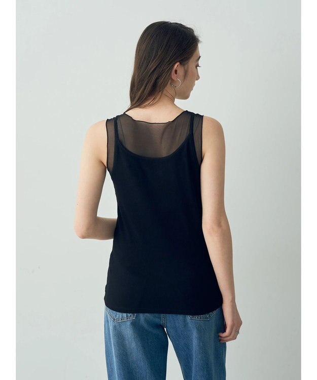 YECCA VECCA チュールＭＩＸリブインナー Black