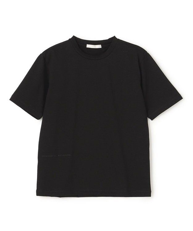 BEIGE， HORSETAIL / メッセージTシャツ Black x Black