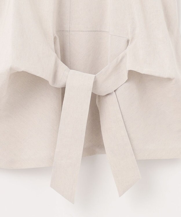 23区 L 【洗える】リネンレーヨンストレッチ キャミソール ブラウス ベージュ系