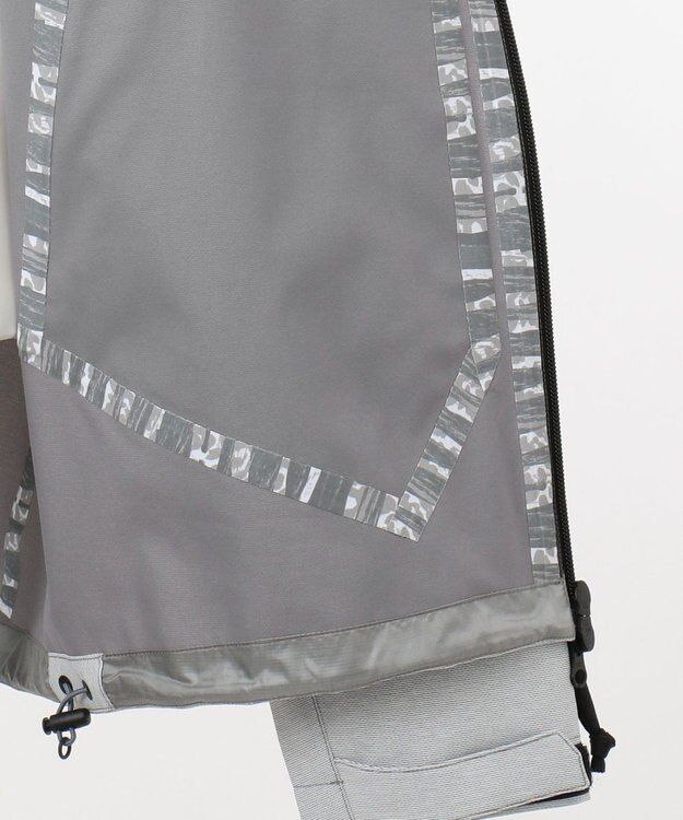 JOSEPH ABBOUD MOUNTAIN スラブシャンブレーストレッチ ブルゾン ライトグレー系