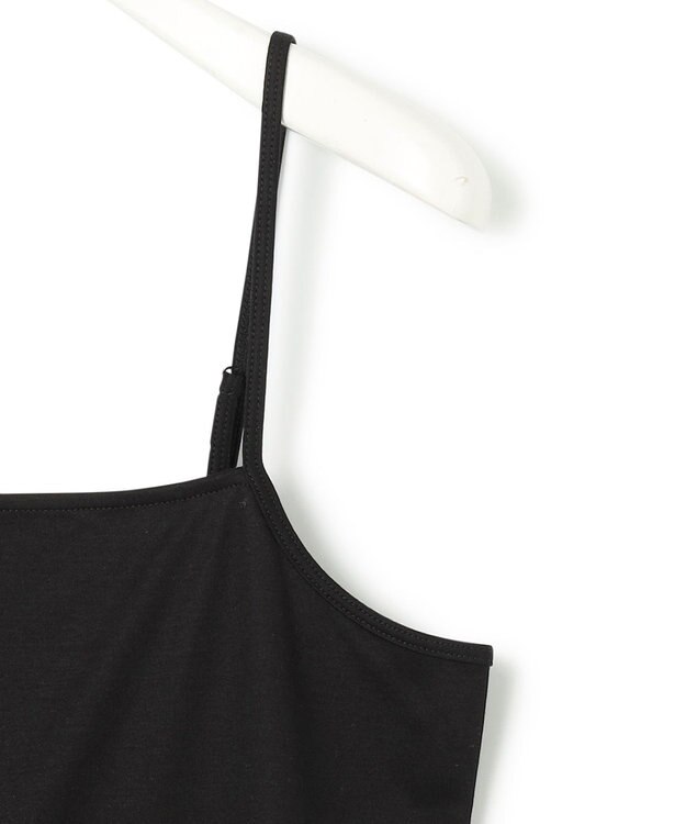 ICB 【洗える】 コットンリヨセルスムース キャミソール ブラック系