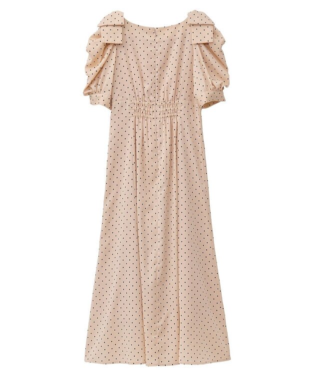 Maison de FLEUR ドットワンピース Beige