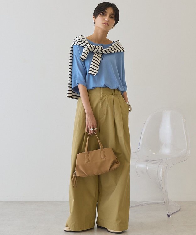 AMERICAN HOLIC 【前後2WAY】ポンチョニット Sax