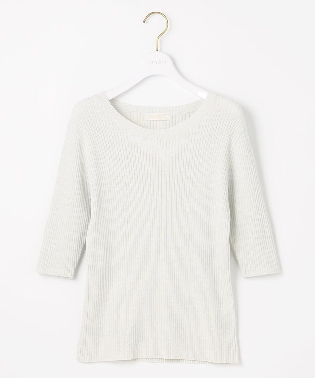 ANY SIS L 【洗える・2SET】カットデザインスタイルアップ ワンピース×ニット モカ×アイボリー