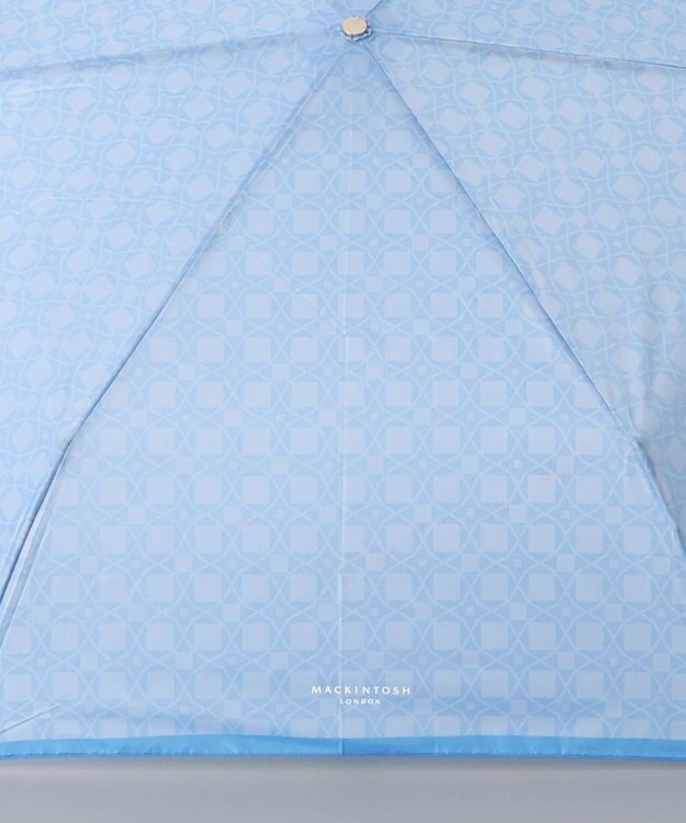 AURORA 【MACKINTOSH LONDON（マッキントッシュ ロンドン）】アンドリュー柄雨傘（折りたたみ傘） ターコイズ