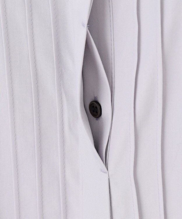 J.PRESS LADIES L シャツジャージー バンドカラー カットソー ライトグレー系