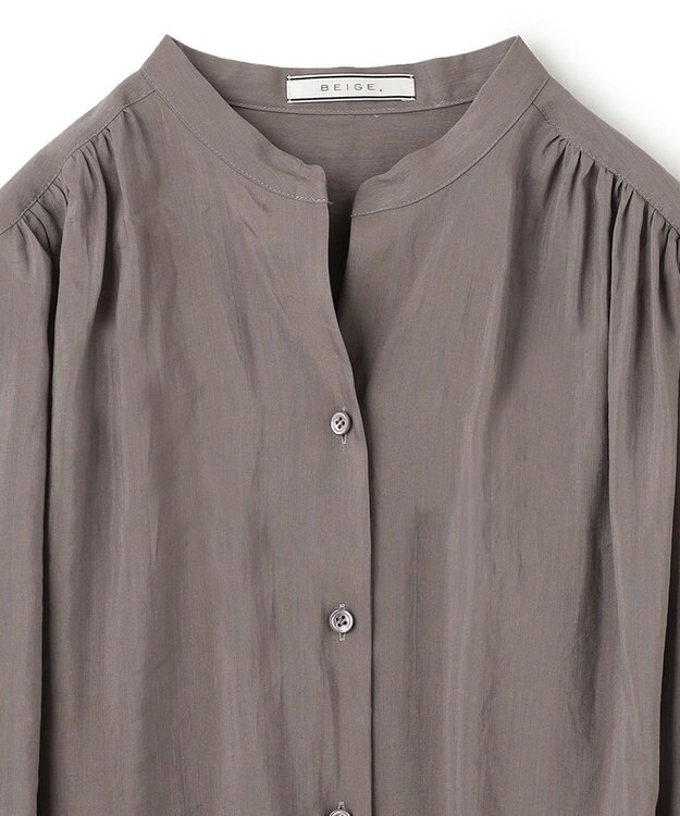 BEIGE， LILAC / シアーブラウス Steel