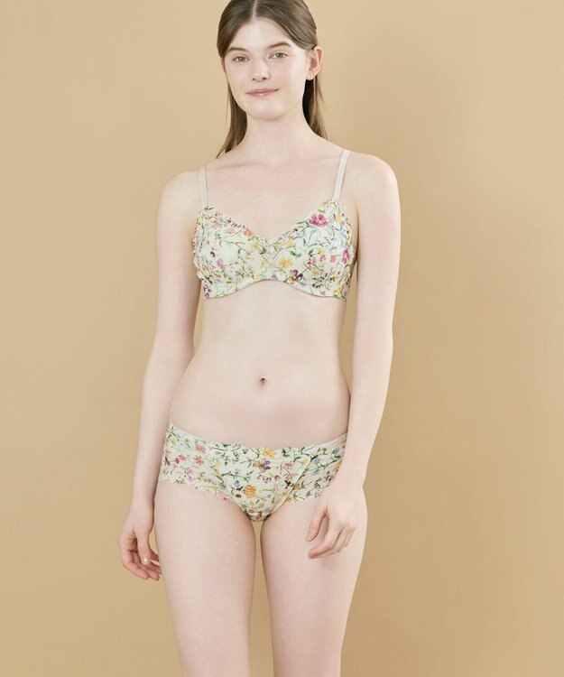une nana cool MADE WITH LIBERTY FABRIC 特別な日以外の364日つけたくなるブラ 364ブラ レース ナチュラル